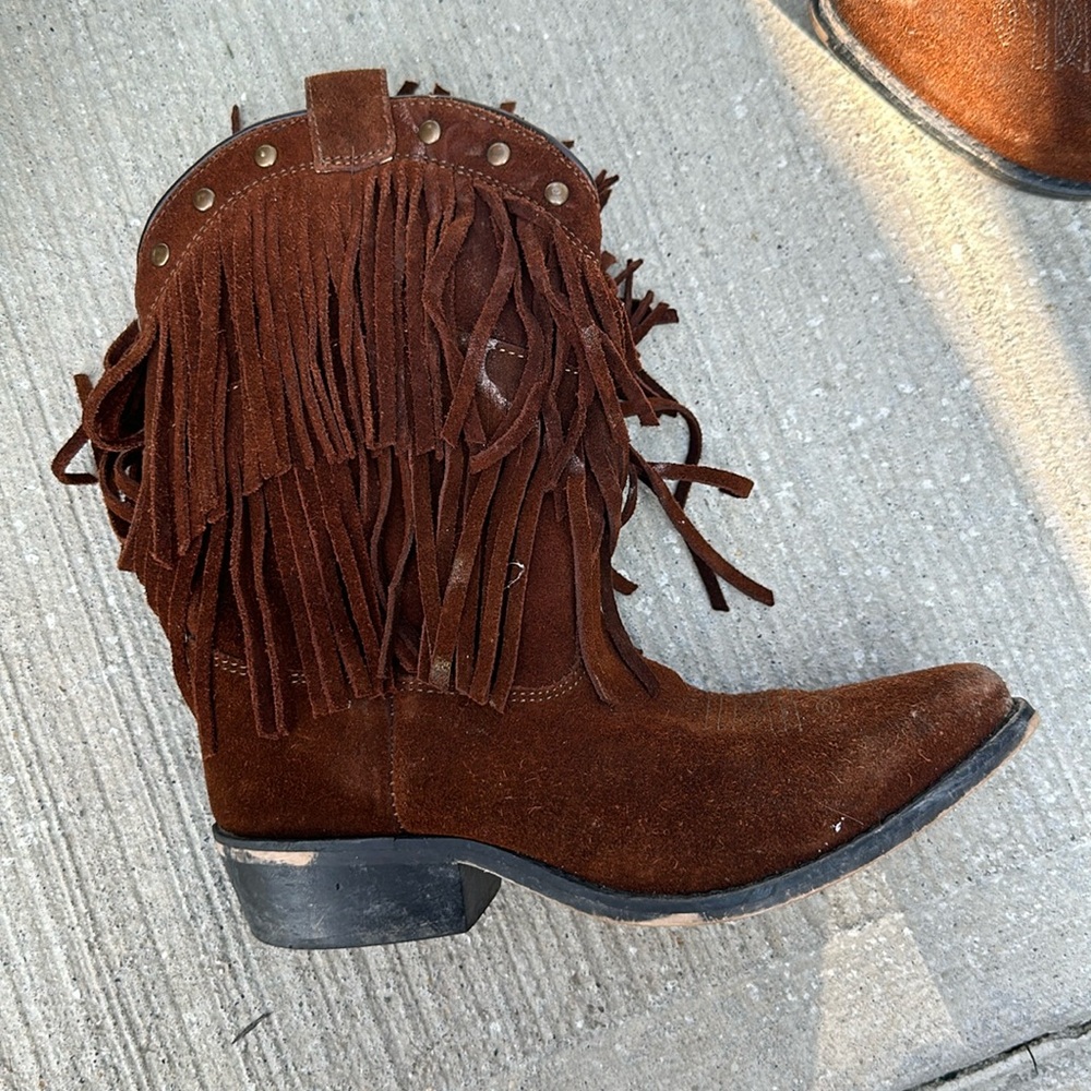 Smoky mountain fringe youth girl boots